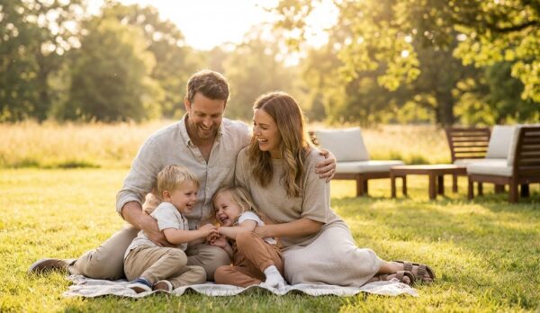Family Financial Security and Life Insurance Planning Family enjoying quality time together, representing life and financial protection services by Fortune Accounting Services